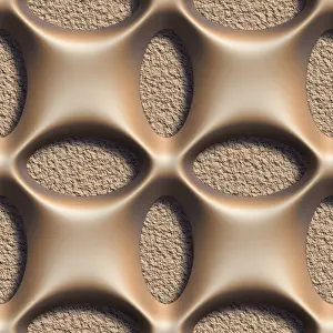 Patterned Decorative Item Prints: 3D effect seamless background, wallpaper decoration pattern