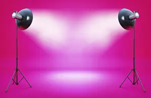 Studio Photography Backgrounds Prints: 3D rendering of a background