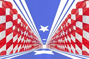 Digitally Generated Images Prints: 3d rendering of backgrounds abstract