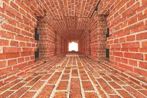 Deserted City Center View Prints: 3d rendering of backgrounds abstract