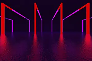 Minimalist Architectural Style Prints: 3d rendering of backgrounds abstract