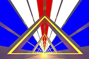 Computer Graphic Art Prints: 3d rendering of backgrounds abstract