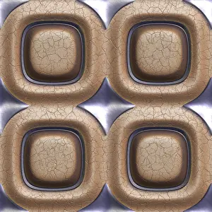Full Format Filling Image Prints: 3d seamless tileable decorative background pattern