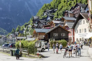 Empty Streets Of Hallstatt Prints: A, Hallstatt