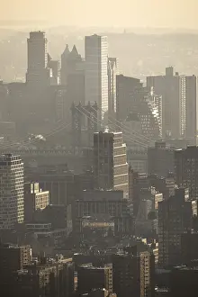 Skyscraper Architecture NYC Prints: From above, this image captures the dense