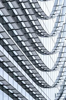 Deserted Building Detail Prints: Abstract background detail of a building facade