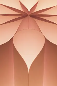 Abstract Background Prints: Abstract background image of pattern made by curved paper