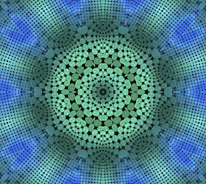 Abstract Radial Pattern Prints: Abstract background with radial dotted pattern