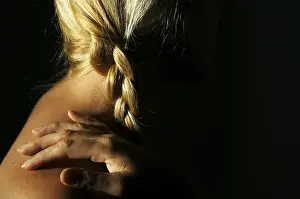 Dramatic Lighting Prints: Abstract blonde with dramatic lighting