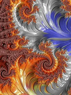 Digital Art Illustration Prints: Abstract colourful background - computer-generated image
