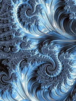 Abstract Fractal Background Prints: Abstract colourful background - computer-generated image