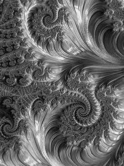 Abstract Fractal Background Prints: Abstract colourful background - computer-generated image