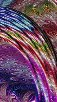 Abstract Rainbow Background Prints: Abstract colourful background - computer-generated image