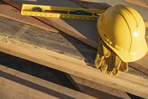 Safety Helmet Concept Prints: Abstract of constrcution hard hat