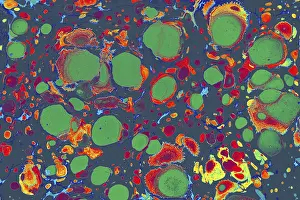 Empty Desert Landscape Prints: Abstract creative marble pattern texture
