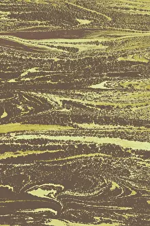 Full Frame Background Image Prints: Abstract creative marbling pattern for fabric