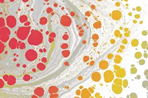 Full Frame Background Image Prints: Abstract creative marbling pattern for fabric