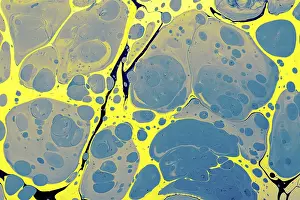 Empty Space Backgrounds Prints: Abstract creative marbling pattern for fabric