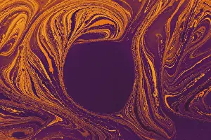 Full Frame Background Image Prints: Abstract creative marbling pattern for fabric