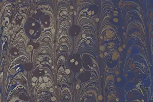 Marbled Background Image Prints: Abstract creative marbling pattern templat for fabric