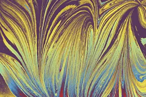 Abstract Marble Texture Prints: Abstract creative round marble pattern texture