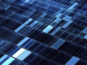 Digital Art Prints: Abstract Diagonal Grid Print - Digital Art