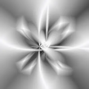 Framed Print : Black and White 3D Digital Art Print Framed Print : Black and White 3D Digital Art Print