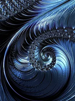 Digital Decoration Ideas Prints: Abstract fractal background - computer-generated image