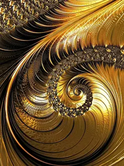 Abstract Fractal Background Prints: Abstract fractal background - computer-generated image