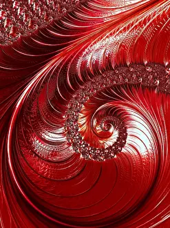 Abstract Computer Graphics Prints: Abstract fractal background - computer-generated image