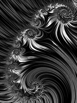 Abstract Fractal Background Prints: Abstract fractal background - computer-generated image