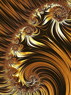 Abstract Fractal Background Prints: Abstract fractal background - computer-generated image