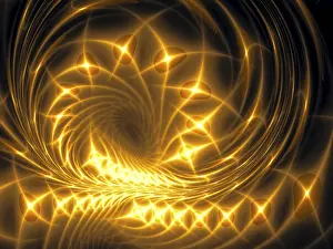 Digital Art Prints: Abstract Fractal Background Print