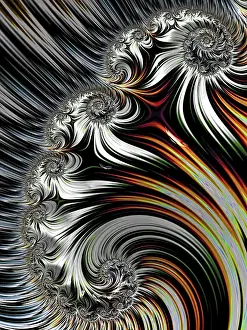 Abstract Fractal Background Prints: Abstract fractal background - computer-generated image