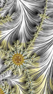 Abstract Fractal Background Prints: Abstract fractal background - computer-generated image