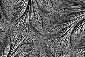 Abstract Fractal Texture Prints: Abstract fractal texture - computer-generated image
