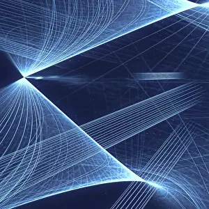 Abstract Fractal Background Prints: Abstract geometric background - computer-generated image