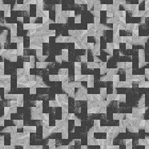 Gray Textured Background Prints: An abstract geometric pattern with black
