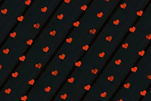 Abstract Art Prints: Abstract Heart Pattern Print for Fabric and Tile Design