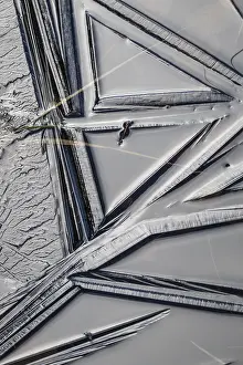 Ice Structures In Lapland Prints: Abstract ice structures, Norrbotten