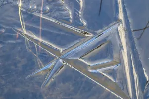 Scandinavian Ice Patterns Prints: Abstract ice structures, Norrbotten