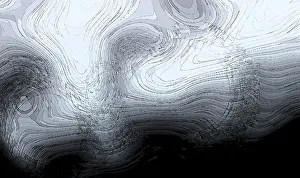 Images Dated 9th January 2024: Abstract Gradient Print with Wavy Contour Lines