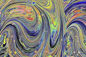 Full Frame Background Image Prints: Abstract marbling art patterns as background
