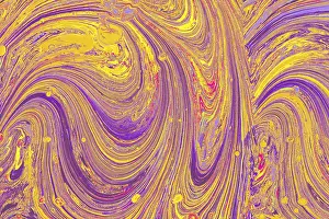 Ornate Decorative Item Image Prints: Abstract marbling art patterns as background