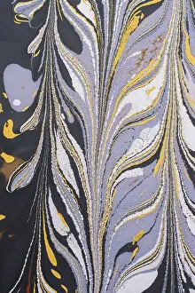 Full Frame Background Image Prints: Abstract marbling pattern for fabric