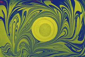 Decorative Abstract Patterns Prints: Abstract marbling pattern for fabric