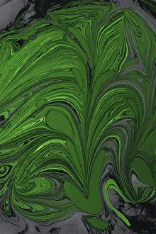 Full Frame Background Image Prints: Abstract marbling pattern for fabric