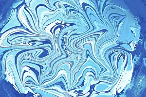 Full Frame Background Image Prints: Abstract marbling pattern for fabric