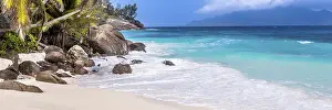 Seychelles Coastal Landscape Prints: Abstract nature background