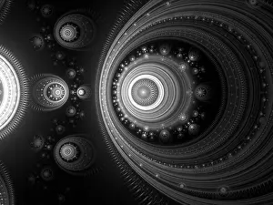 Abstract Background Prints: Abstract psychedelic background - computer-generated image